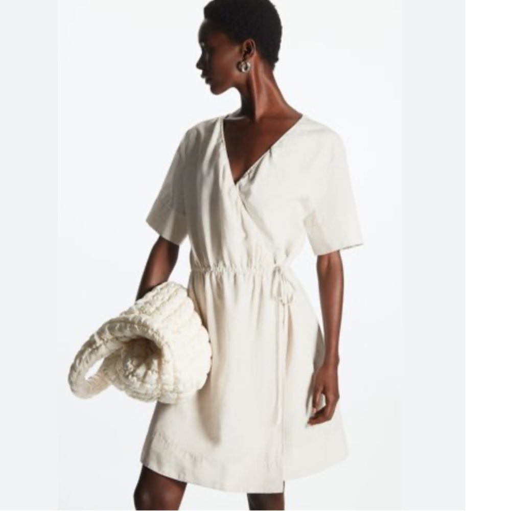 NWT COS Linen Tencel Wrap Dress (Small)